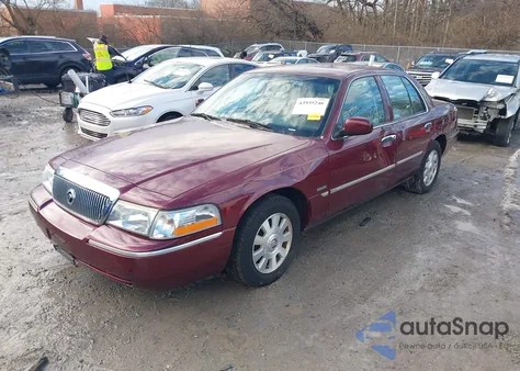 2004 Mercury Grand Marquis Ls из США, поврежденный, VIN 2MEFM75W54X608297